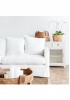 Dorien Slipcover Sofa 3 Seater 
